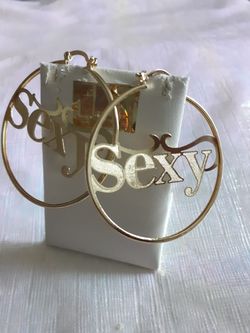 Gold plated hoop earring, price per pair