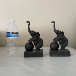 Cast Iron Bookends - Cast Iron Elephant Bookends