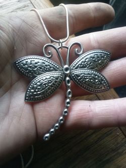 Sterling silver butterfly and chain