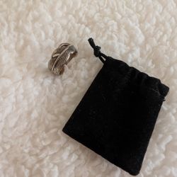 Jhon Varvatos Feather Ring Silver 925 Size 10
