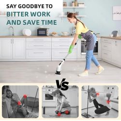 Electric Spin Scrubber Cleaning Brush with 9 Head Attachments
