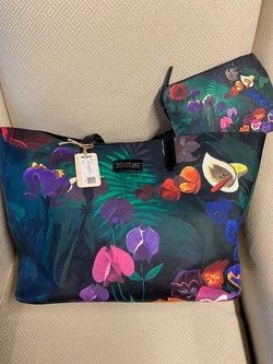 Rare 2015 Marc Jacobs Disney Laughing Flower Large Twin Flat Pouch