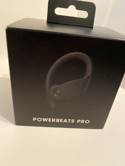 Powerbeats Pro Wireless all black earphones, open Box
