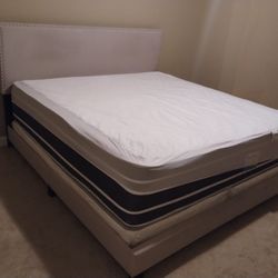 Bed, Boxspring  and Mattress