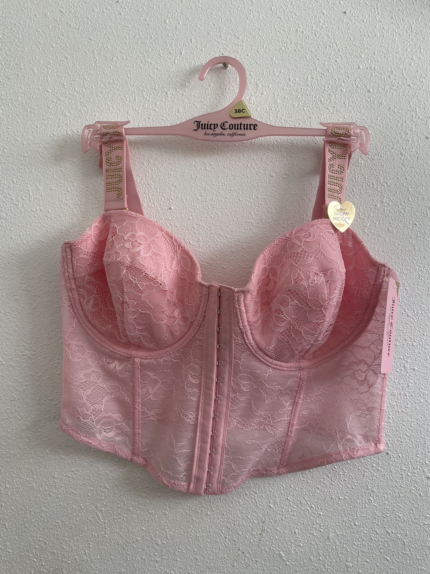Juice Couture Lola Pink Bustier Lingerie Bra