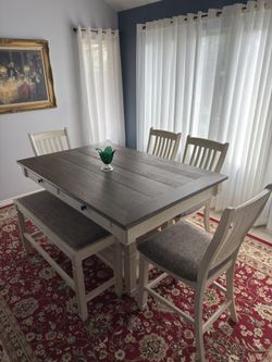 Farmhouse style ashley dining table 