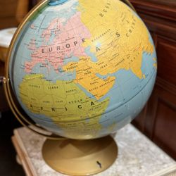21 Tall Vintage World Globe
