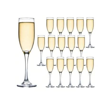π₯ 16-Piece Classic Champagne Flutes β 6 oz β Brand New in Box