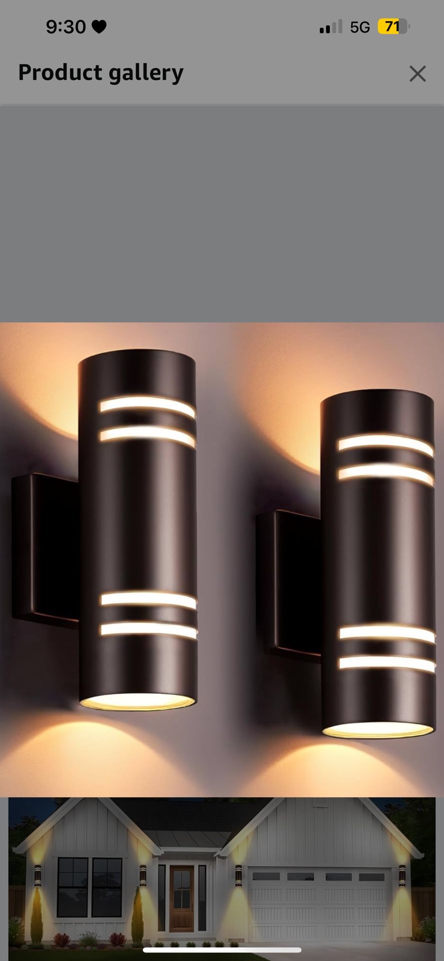 wowlite Dusk to Dawn Outdoor Lighting 2 Pack, Modern Oil Robbed Bronze