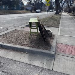 large moving boxes, 1 drawer (table is gone)