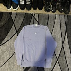 center swoosh purple crewneck