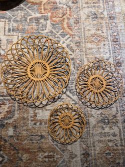 Wicker wall decor