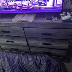 Dresser With Mirrow Attached/ TV Stand