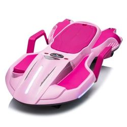 Pink Kids Ride-On Scooter Electric Car