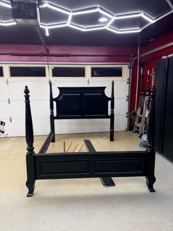 Queen four poster bed frame