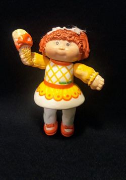 Vintage 1984 Cabbage Patch Kids Baby Doll Figurine with Ice Cream Cone
