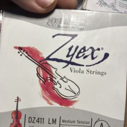 D’ Addario Zylex Viola Full Scale A  Syring New