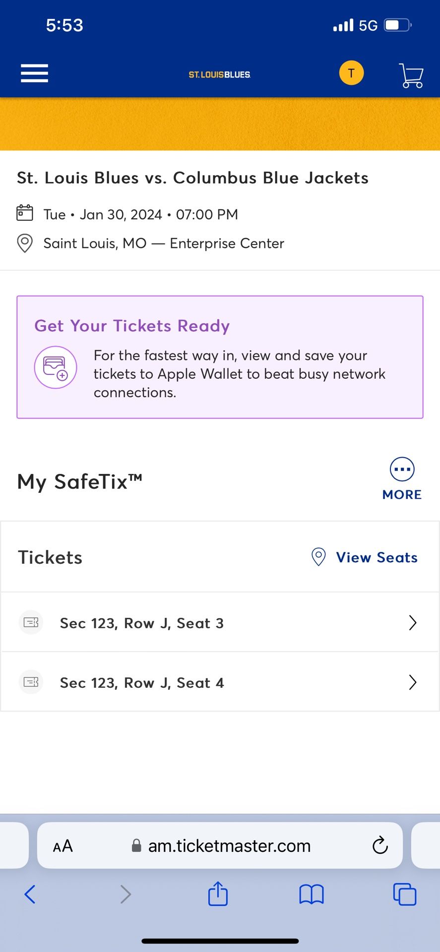 Blues Tickets For Today