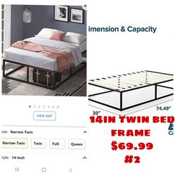 Twin Size Bed Frame 