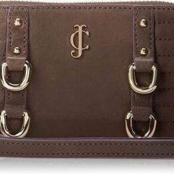 Juicy Couture Dylan Leather Tech Wristlet CHOICE OF BROWN OR BLACK 