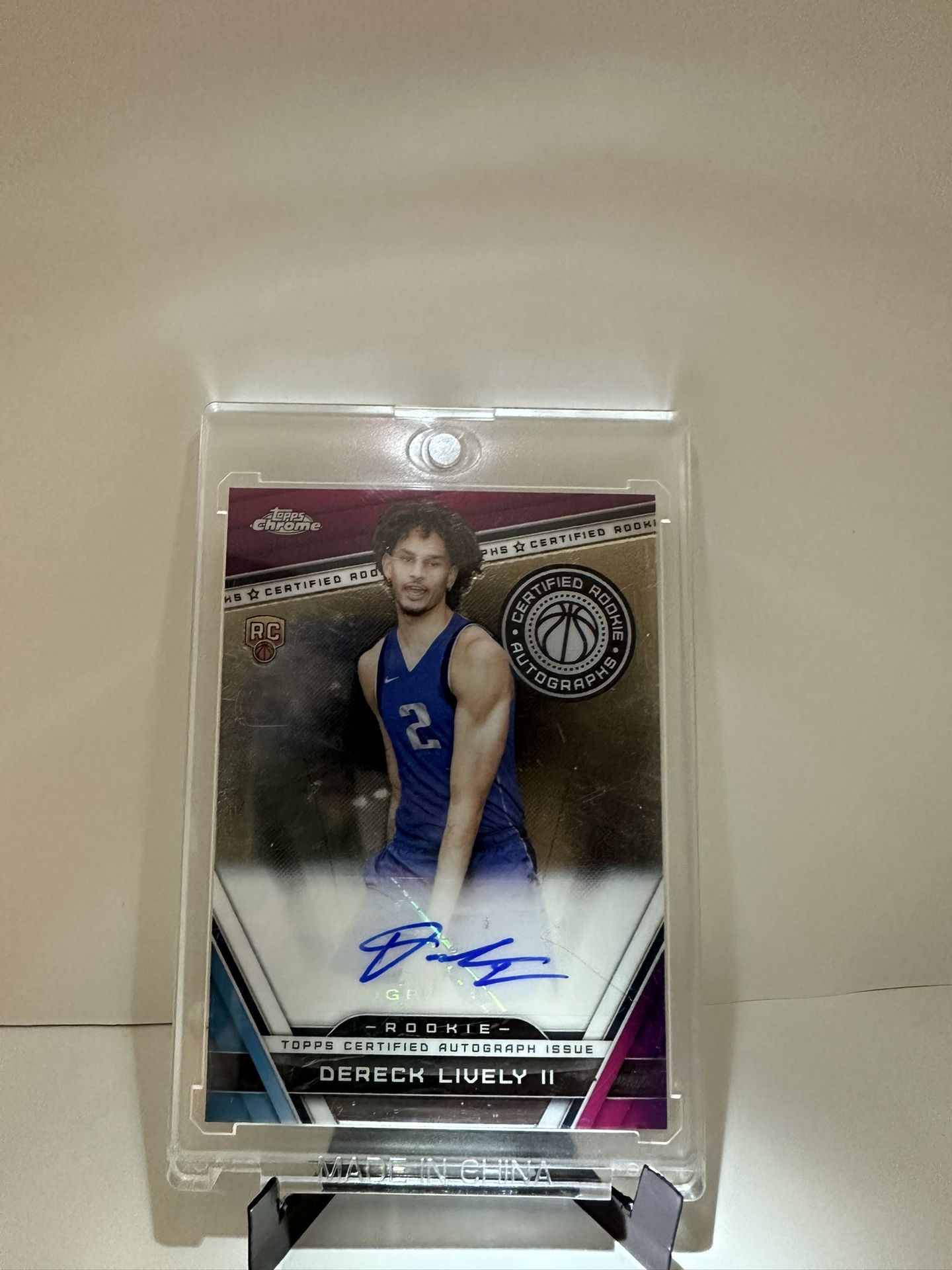 2023 TOOPS CHROME BASKETBALL | DERECK LIVELY II | BASE AUTO