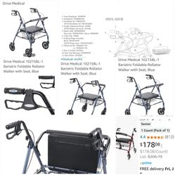 Extra Wide Seat Rollator  By drive