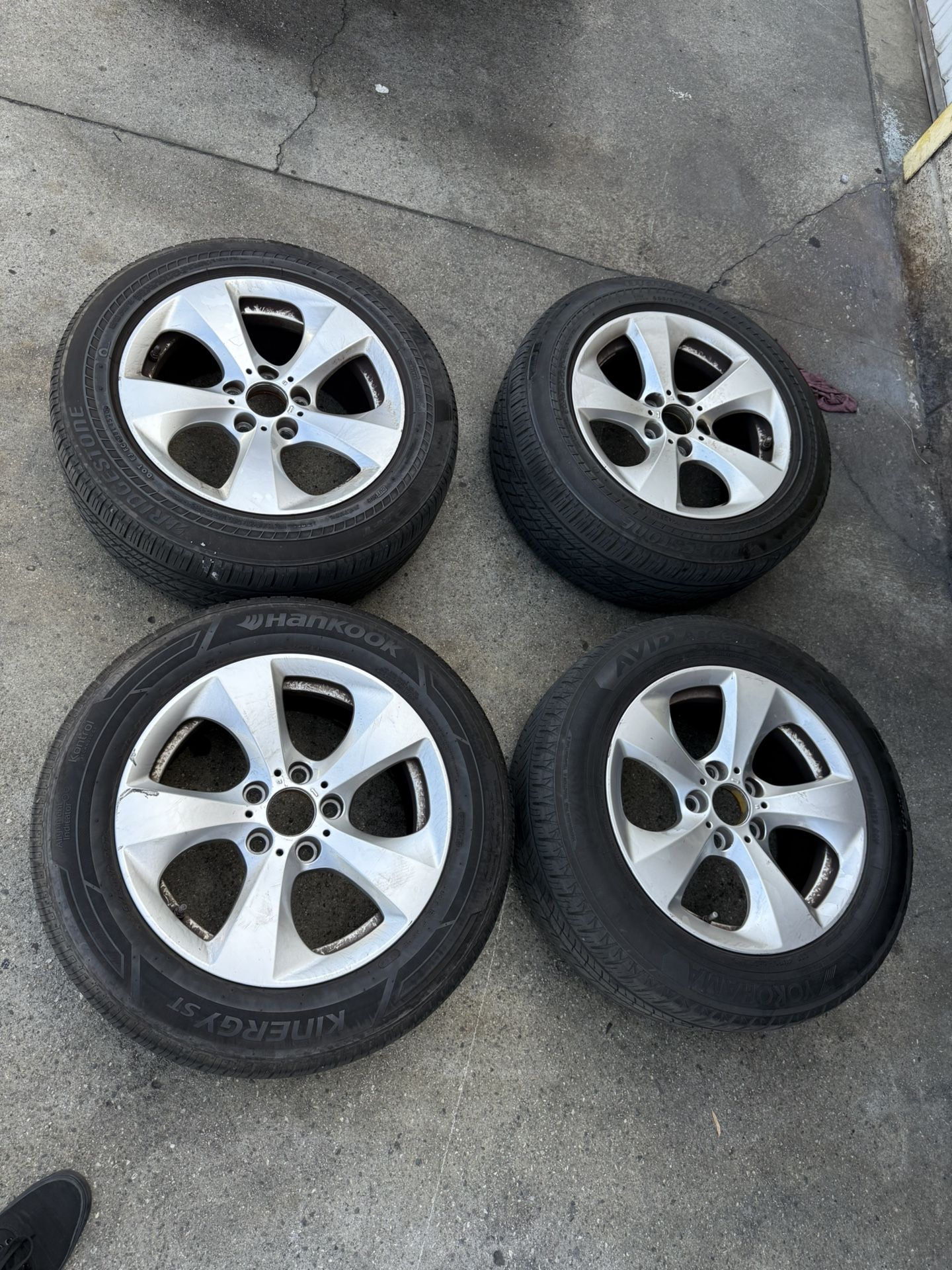 225 60 17 Set Of 4 Wheels And Tires 5x120