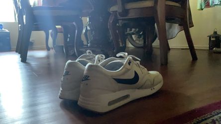 Nike Air Max 1 White Navy Sneakers