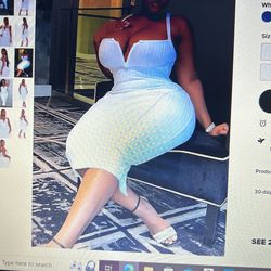 Brand New White fashion nova Dress Xl 