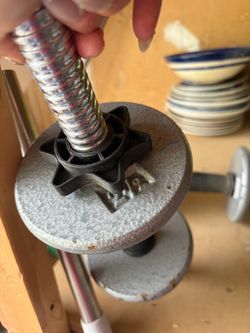 Cast Iron Dumbbell Weight Plates with Bar