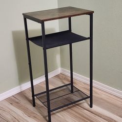 Small End Table With Shelves