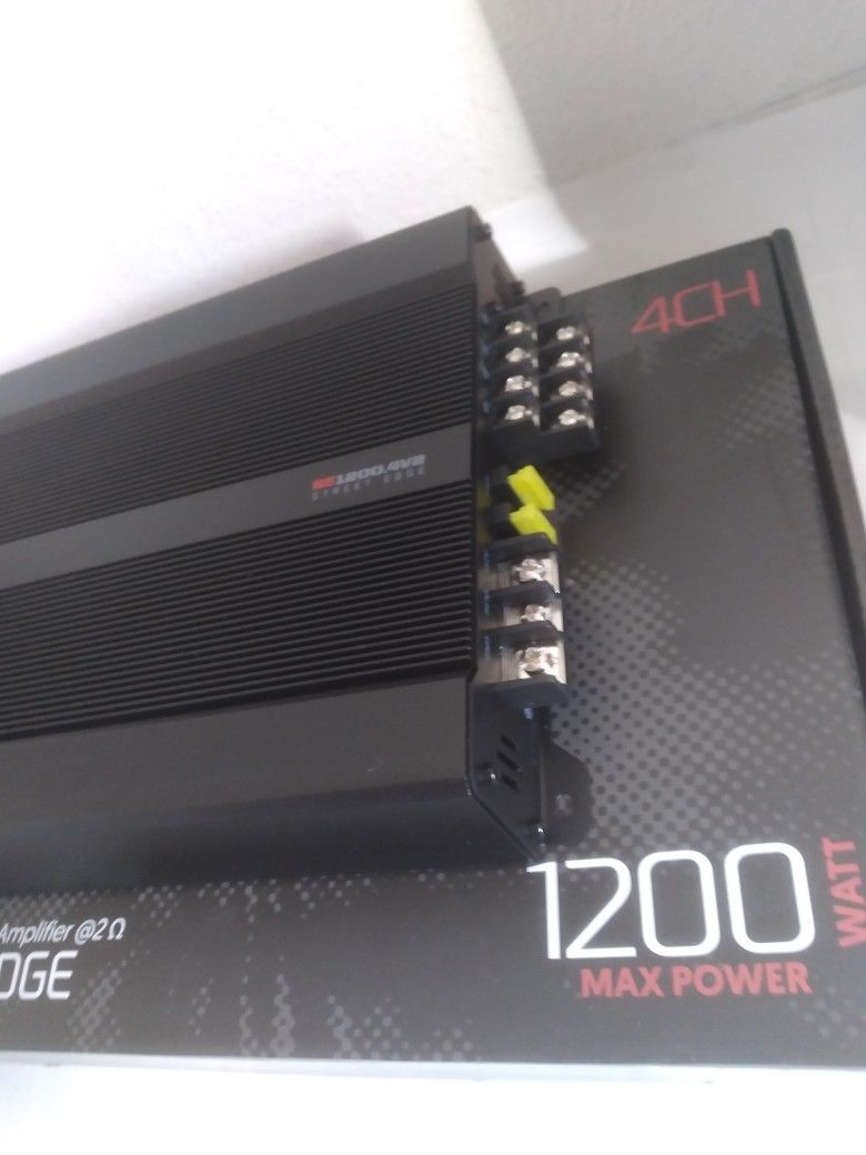 MEMPHIS 1200 WATTS 4 CHANNEL BUILT-IN CROSSOVER CAR AMPLIFIER ( BRAND NEW PRICE IS LOWEST )