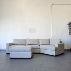 FREE DELIVERY Sectional sofa with ottoman