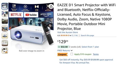 Aurzen Smart Projector