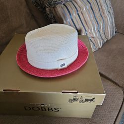 Mens Bailey Straw Fedora Size Lrge