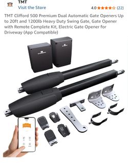 Dual Automatic Swing Gate Opener Kit with remote or app control