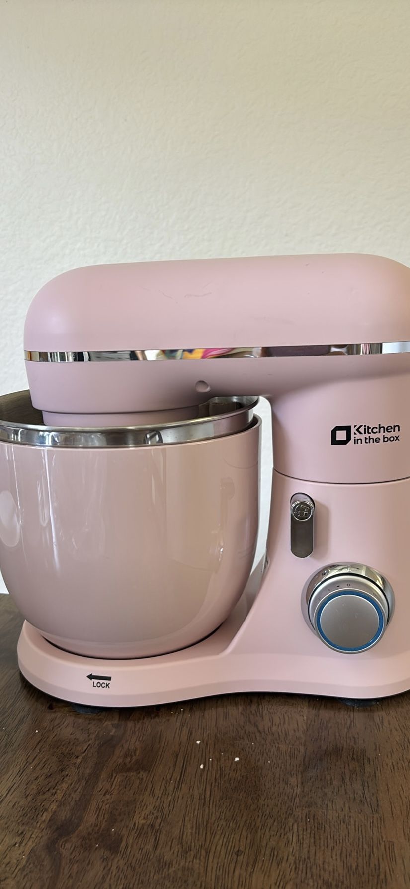 Kitchen in the Box Stand Mixer, 3.5QT Two Bowls Small Kitchen Electric Mixer, 10-Speed Portable Lightweight Matte Finish with Egg Whisk, Dough Hook, B