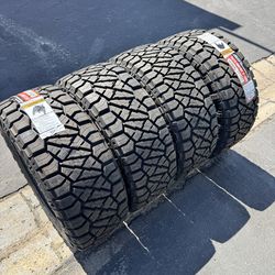 Brand New 33” Nitto Ridge Grappler Tires For 18” Wheels Load Range F 33/12.5/18