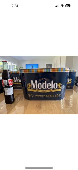 🍺🍻 Modelo Beer/Ice Large Beverage Party Tub With Cut Out Handles 🍻