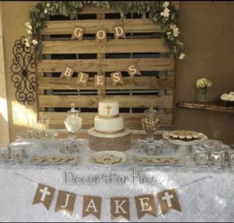 Baptism or Christening Personalized banner