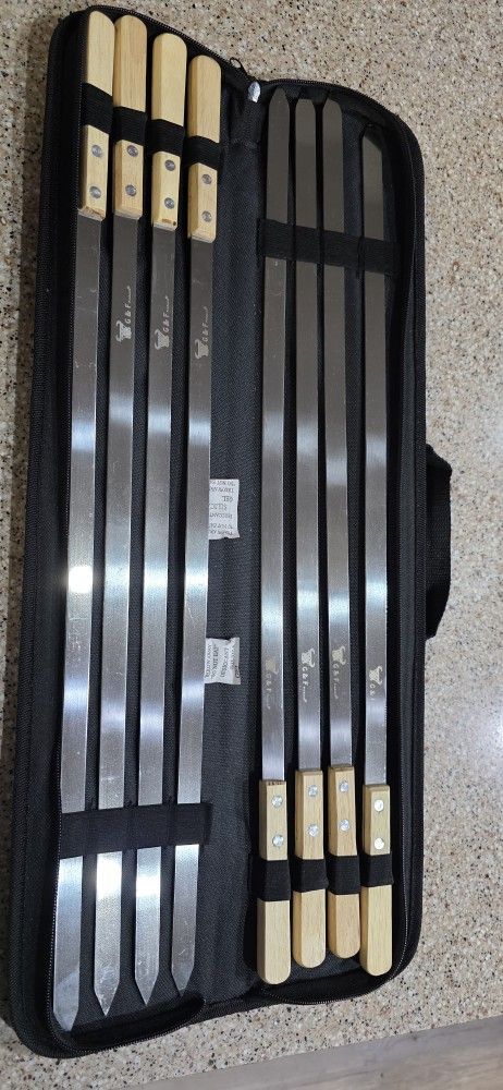 8 G & F Metal skewers