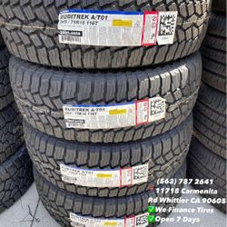 265/75R16 Falken Rubitrek A/T Todo Terreno 16 New Set of Tires Installed and Balanced Set de Llantas Nuevas Instaladas y Balanceadas
