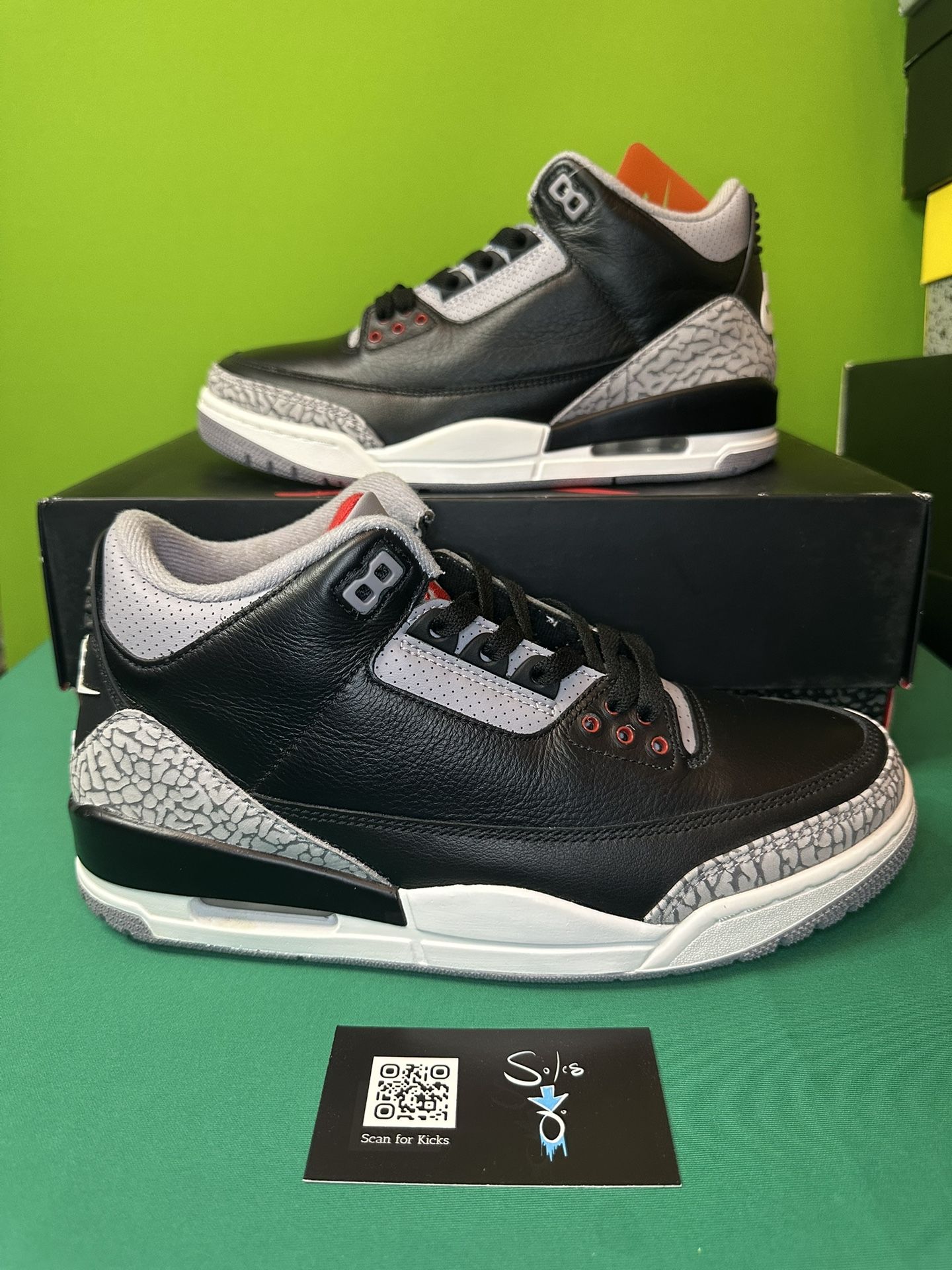 Air Jordan 3 Retro “Black Cement” VNDS Size 9 OG ALL DN3707-010