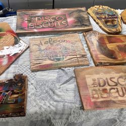 Grateful Dead. Phish. Welcome. Disco Biscuits. Resin Coated Plaques
