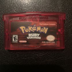 Pokémon Ruby Gameboy Game