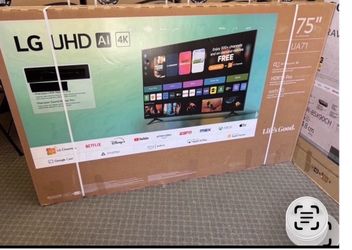 75 LG 4K mortgage HGTV $55 down online financing free delivery six month warranty