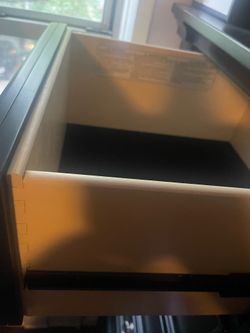 Black Armoire / Wardrobe Cabinet with Drawers – Excellent Condition