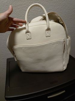 Ayla & Co Cream Vegan Leather Tote Bag