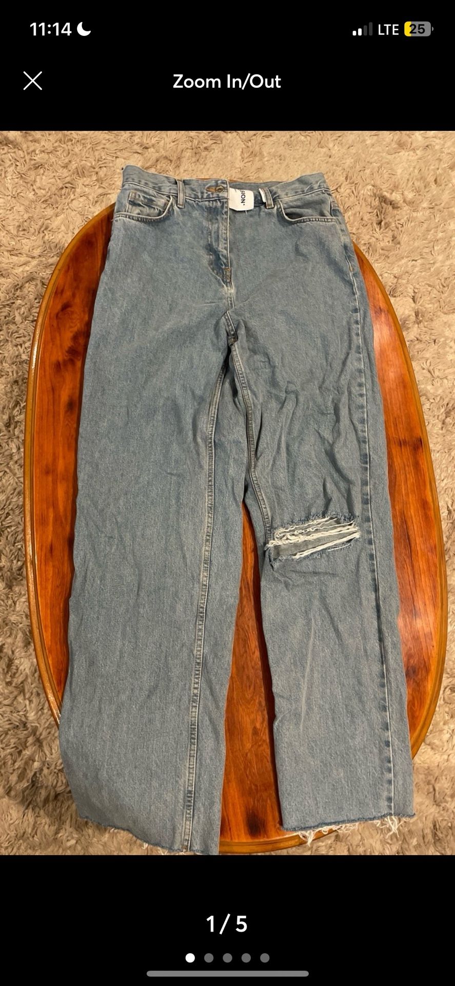 Like New Women’s Collusion Blue Ripped Jeans 30/32