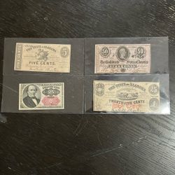 Lot Of Old Fractional Notes